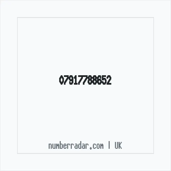 Reverse number check for +44 7917 788652 — who called me?
