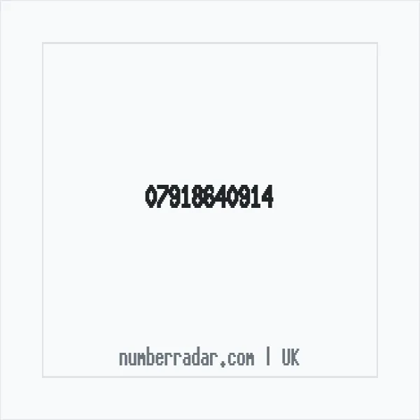 Reverse number check for +44 7918 640914 — who called me?