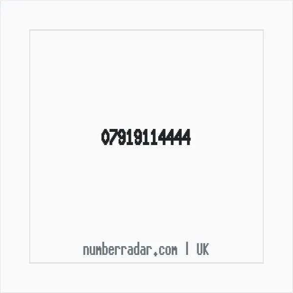 Reverse number check for +44 7919 114444 — who called me?