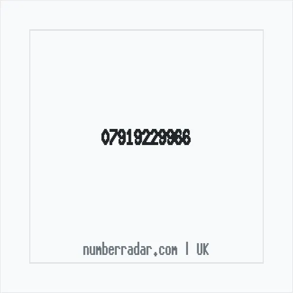 Reverse number check for +44 7919 229966 — who called me?