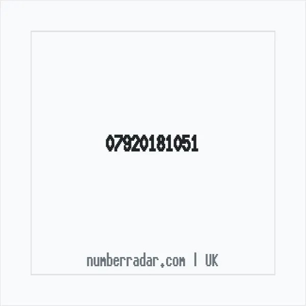 Reverse number check for +44 7920 181051 — who called me?