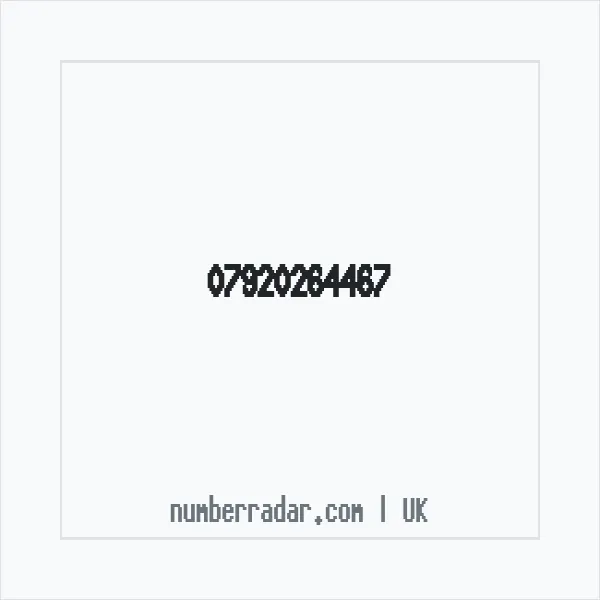 Reverse number check for +44 7920 264467 — who called me?