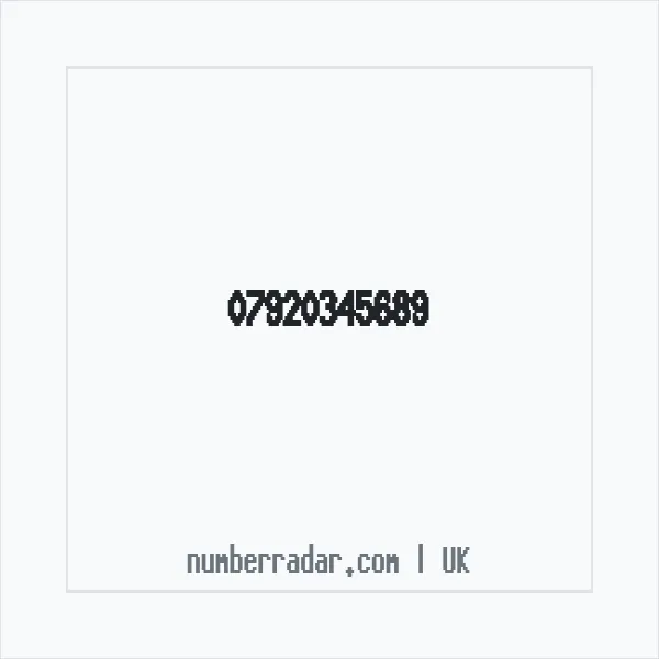 Reverse number check for +44 7920 345689 — who called me?