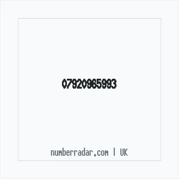 Reverse number check for +44 7920 965993 — who called me?