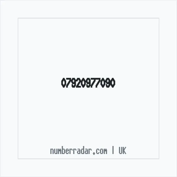 Reverse number check for +44 7920 977090 — who called me?