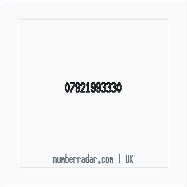Reverse number check for +44 7921 993330 — who called me?