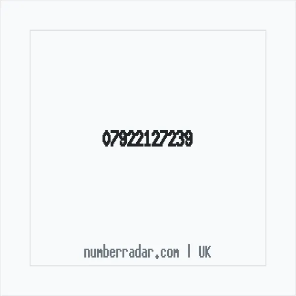 Reverse number check for +44 7922 127239 — who called me?