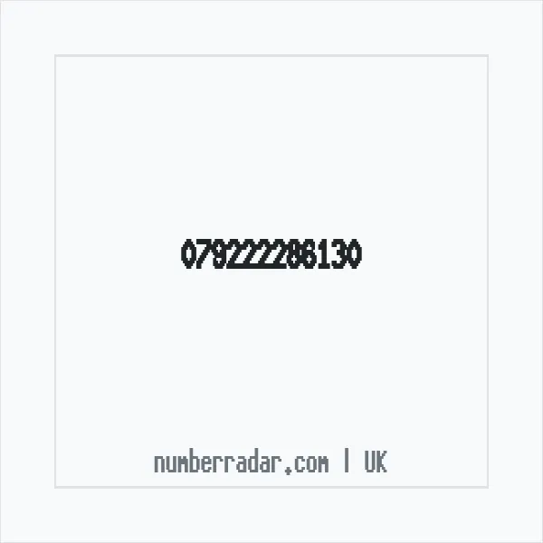 Reverse number check for +44 (7922) 228-613 — who called me?
