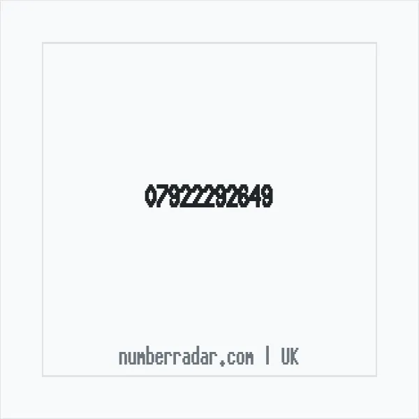 Reverse number check for +44 7922 292649 — who called me?