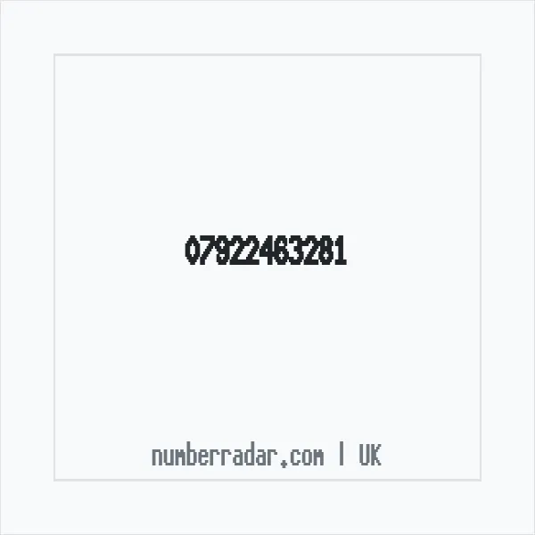 Reverse number check for +44 7922 463281 — who called me?