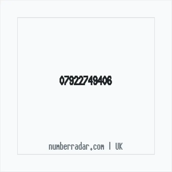 Reverse number check for +44 7922 749406 — who called me?