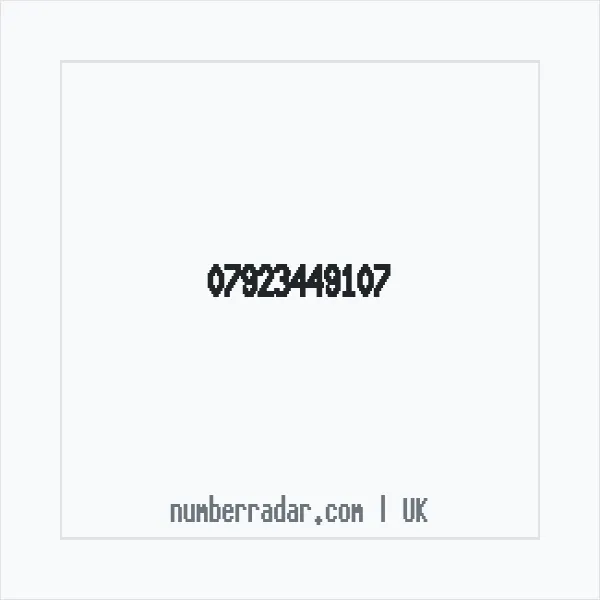 Reverse number check for +44 7923 449107 — who called me?