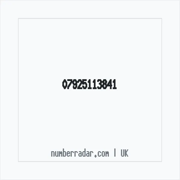 Reverse number check for +44 7925 113841 — who called me?