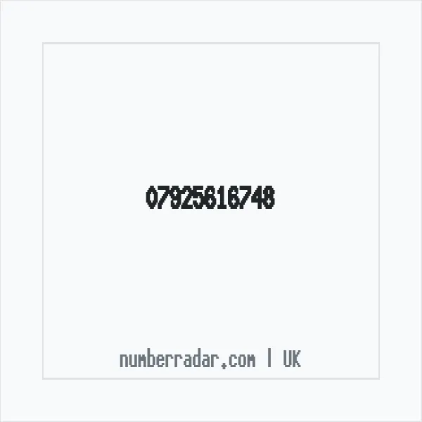 Reverse number check for +44 7925 616748 — who called me?