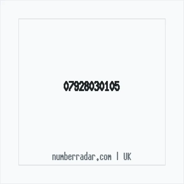 Reverse number check for +44 7928 030105 — who called me?