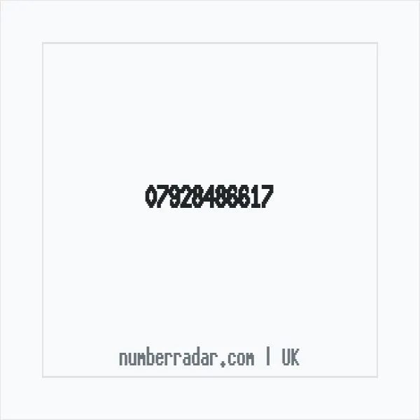 Reverse number check for +44 7928 486617 — who called me?