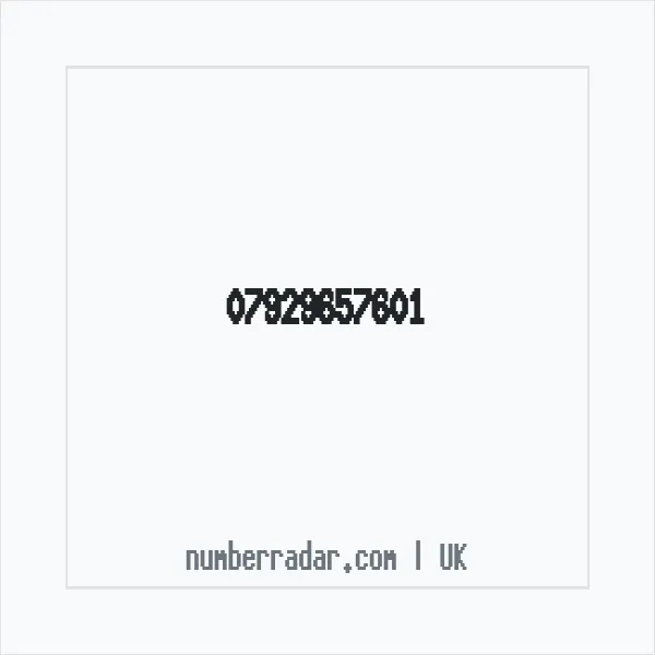 Reverse number check for +44 7929 657601 — who called me?