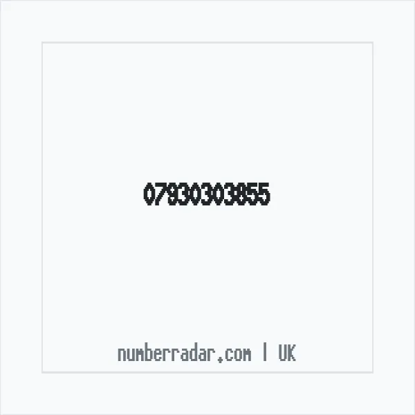 Reverse number check for +44 7930 303855 — who called me?