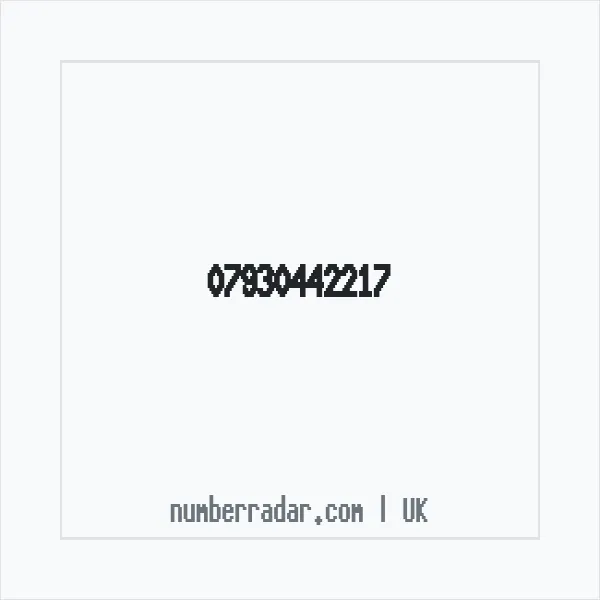 Reverse number check for +44 7930 442217 — who called me?