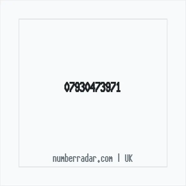 Reverse number check for +44 7930 473971 — who called me?