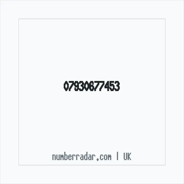 Reverse number check for +44 7930 677453 — who called me?