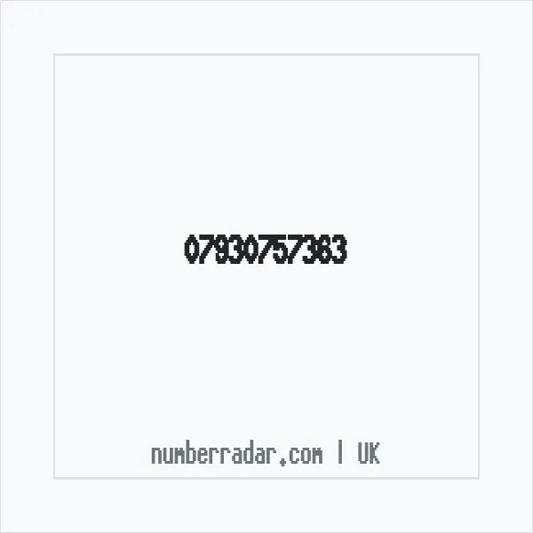 Reverse number check for +44 7930 757363 — who called me?