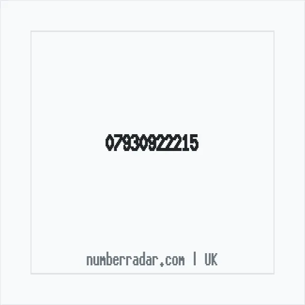 Reverse number check for +44 7930 922215 — who called me?