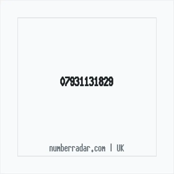Reverse number check for +44 7931 131829 — who called me?