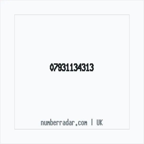 Reverse number check for +44 7931 134313 — who called me?