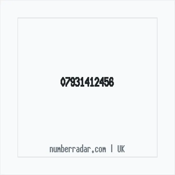 Reverse number check for +44 7931 412456 — who called me?