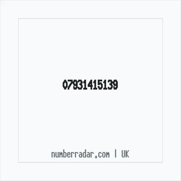 Reverse number check for +44 7931 415139 — who called me?