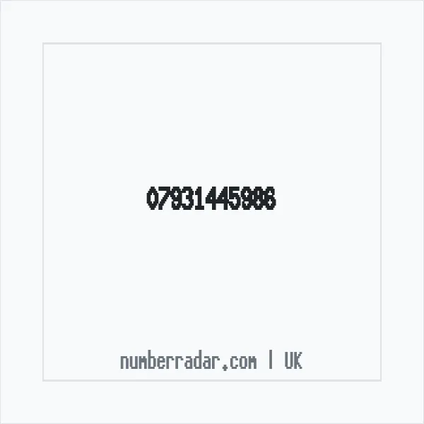 Reverse number check for +44 7931 445986 — who called me?