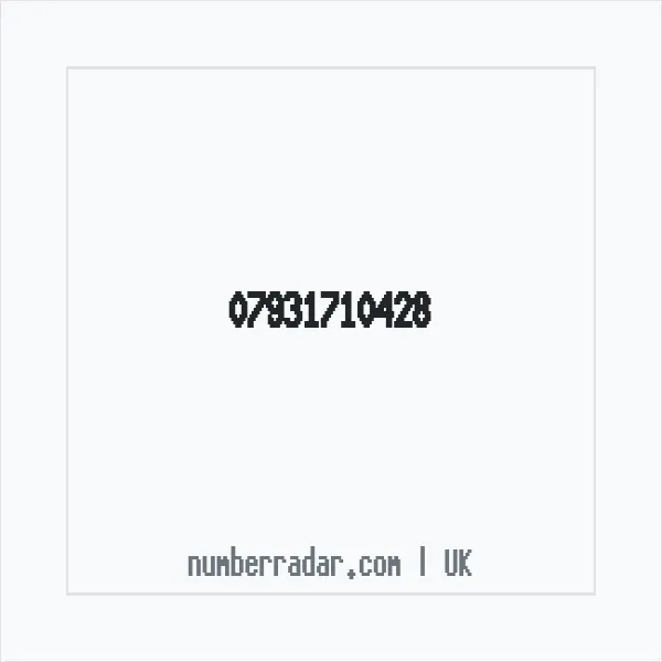 Reverse number check for +44 7931 710428 — who called me?