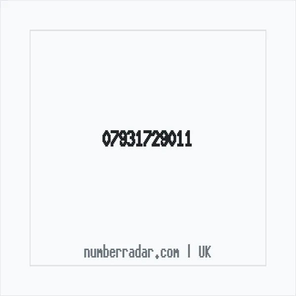 Reverse number check for +44 7931 729011 — who called me?