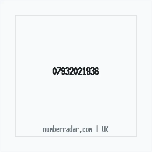 Reverse number check for +44 7932 021936 — who called me?