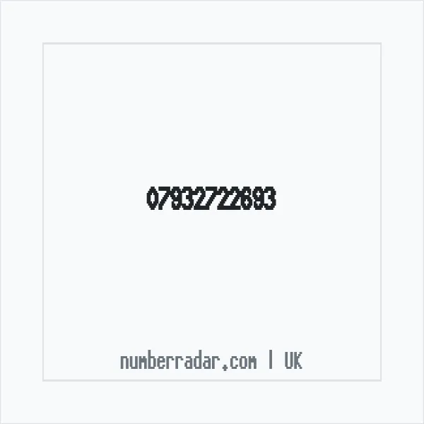 Reverse number check for +44 7932 722693 — who called me?
