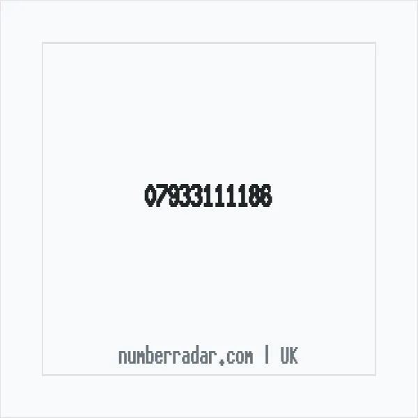 Reverse number check for +44 7933 111186 — who called me?