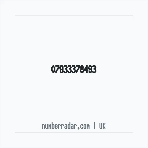 Reverse number check for +44 7933 378493 — who called me?
