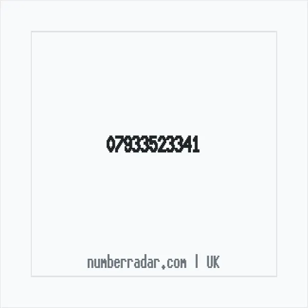 Reverse number check for +44 7933 523341 — who called me?