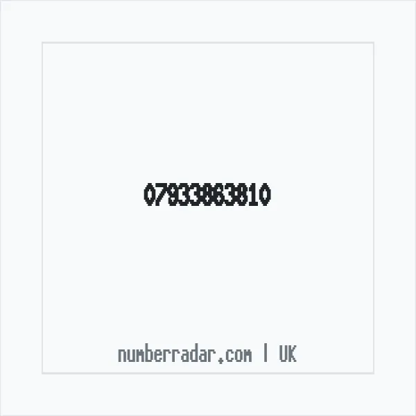 Reverse number check for +44 7933 863810 — who called me?