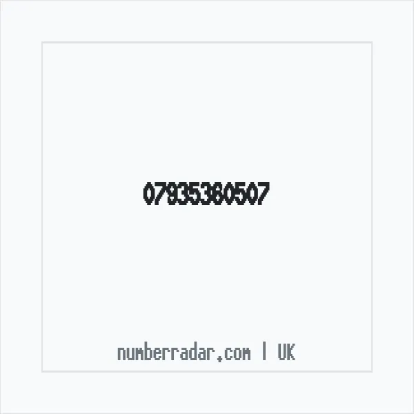 Reverse number check for +44 7935 360507 — who called me?