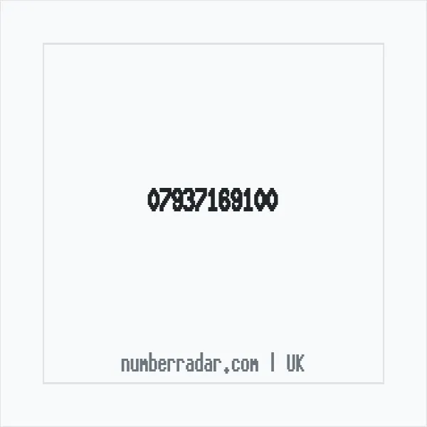 Reverse number check for +44 7937 169100 — who called me?