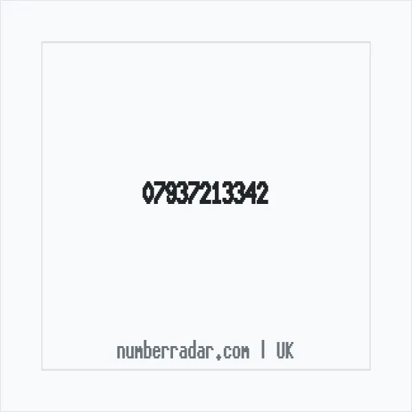 Reverse number check for +44 7937 213342 — who called me?