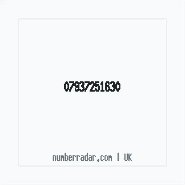 Reverse number check for +44 7937 251630 — who called me?
