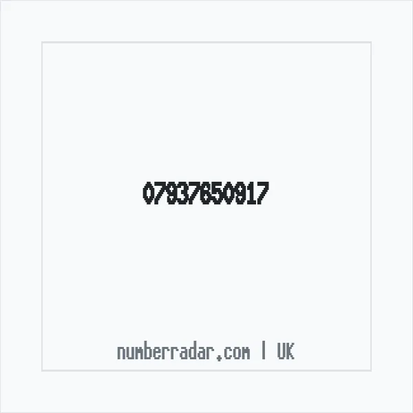 Reverse number check for +44 7937 650917 — who called me?