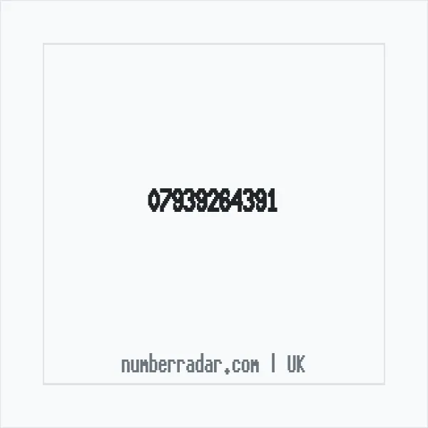 Reverse number check for +44 7939 264391 — who called me?