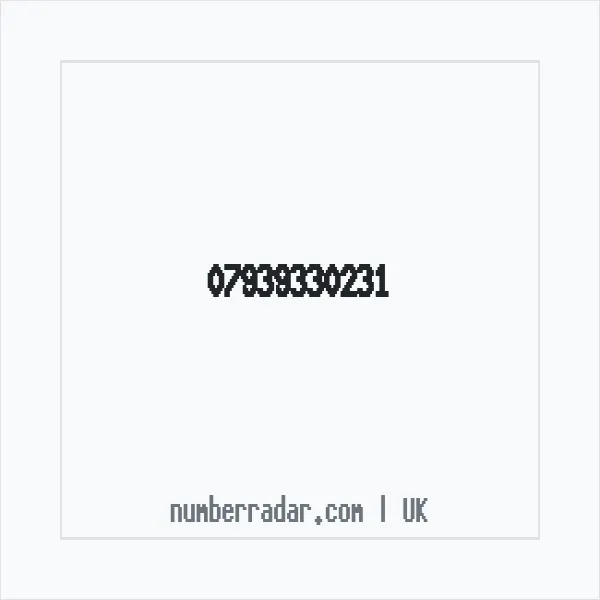 Reverse number check for +44 7939 330231 — who called me?
