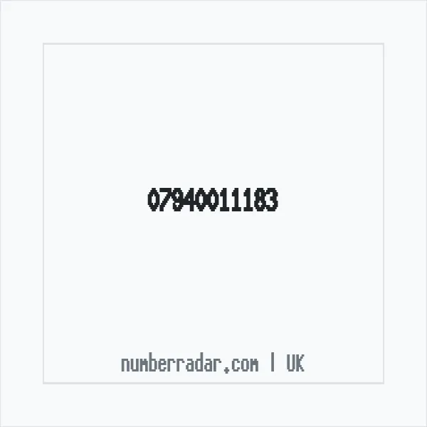 Reverse number check for +44 7940 011183 — who called me?