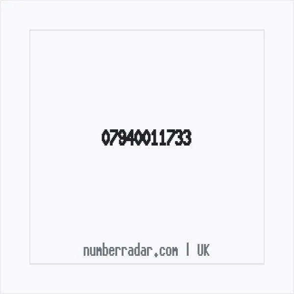 Reverse number check for +44 7940 011733 — who called me?