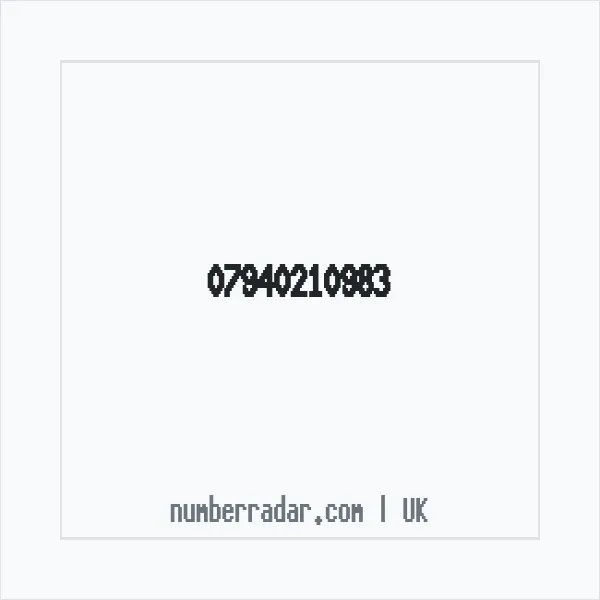 Reverse number check for +44 7940 210983 — who called me?